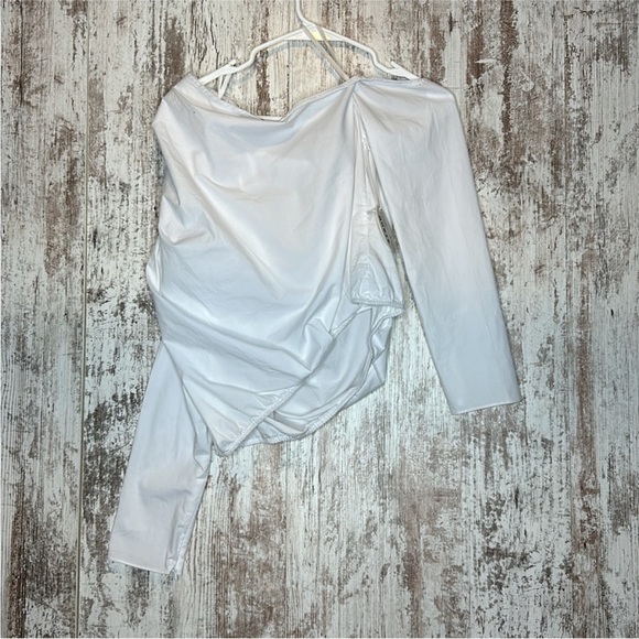 Staud ANIKA TOP WHITE size L NWT - Picture 9 of 9